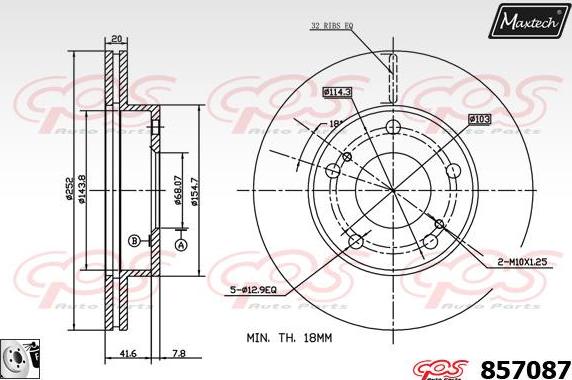 Maxtech 857116 - Kočioni disk www.molydon.hr