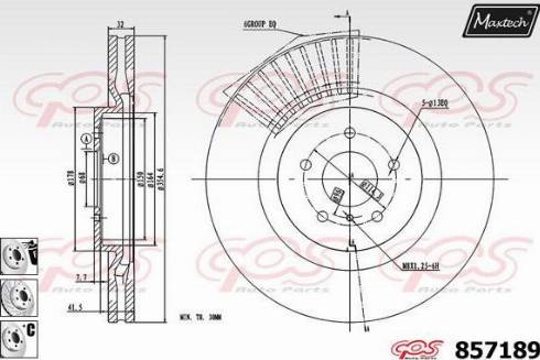 Maxtech 857189.6980 - Kočioni disk www.molydon.hr