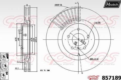 Maxtech 857189.6880 - Kočioni disk www.molydon.hr