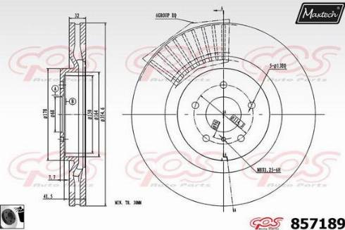 Maxtech 857189.0060 - Kočioni disk www.molydon.hr