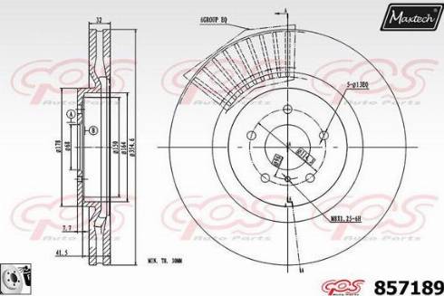 Maxtech 857189.0080 - Kočioni disk www.molydon.hr