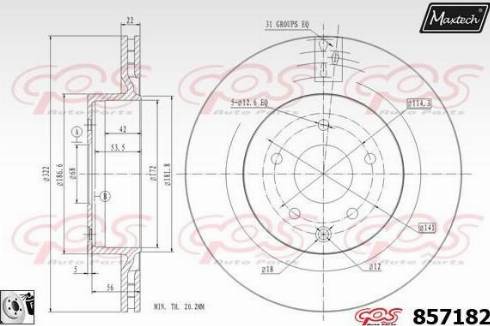 Maxtech 857182.0080 - Kočioni disk www.molydon.hr