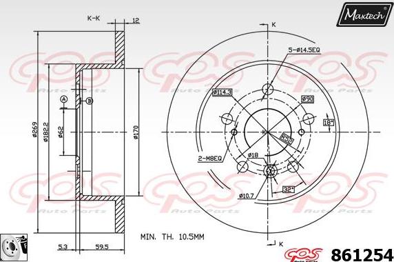 Maxtech 857182 - Kočioni disk www.molydon.hr