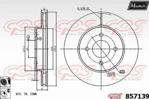 Maxtech 857139.6060 - Kočioni disk www.molydon.hr