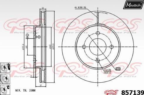 Maxtech 857139.6880 - Kočioni disk www.molydon.hr