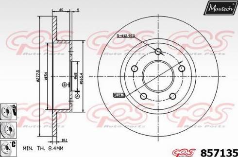 Maxtech 857135.6980 - Kočioni disk www.molydon.hr