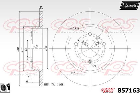 Maxtech 857130 - Kočioni disk www.molydon.hr