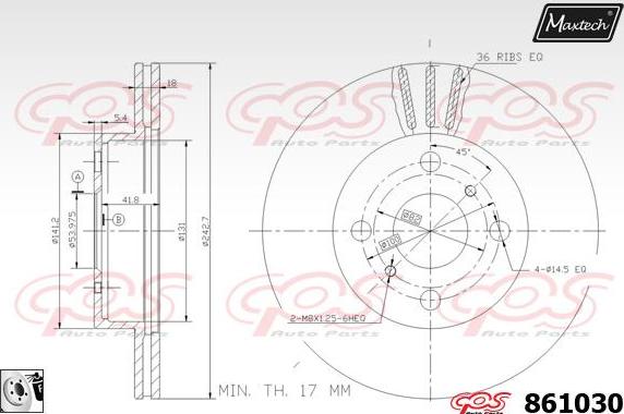 Maxtech 857131 - Kočioni disk www.molydon.hr