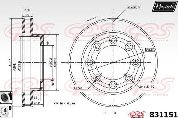 Maxtech 857138 - Kočioni disk www.molydon.hr