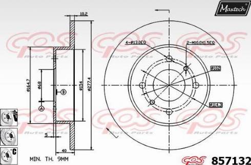 Maxtech 857132.6980 - Kočioni disk www.molydon.hr