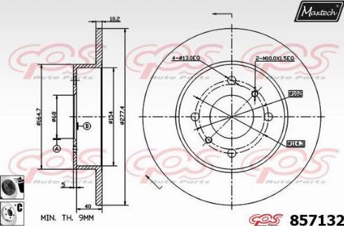 Maxtech 857132.6060 - Kočioni disk www.molydon.hr