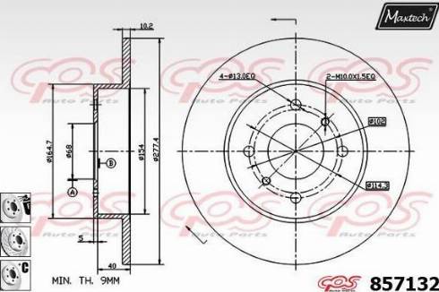 Maxtech 857132.6880 - Kočioni disk www.molydon.hr