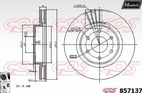 Maxtech 857137.6060 - Kočioni disk www.molydon.hr