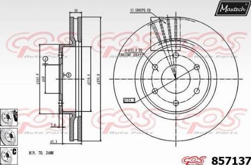 Maxtech 857137.6880 - Kočioni disk www.molydon.hr