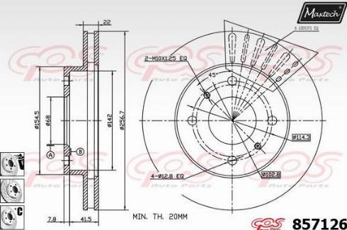 Maxtech 857126.6980 - Kočioni disk www.molydon.hr