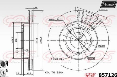 Maxtech 857126.6060 - Kočioni disk www.molydon.hr