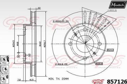 Maxtech 857126.6880 - Kočioni disk www.molydon.hr