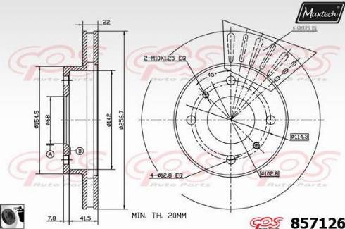 Maxtech 857126.0060 - Kočioni disk www.molydon.hr