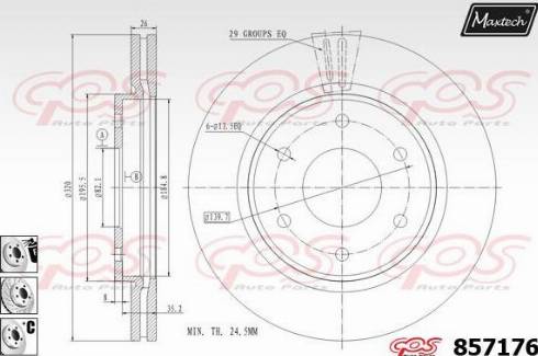 Maxtech 857176.6980 - Kočioni disk www.molydon.hr