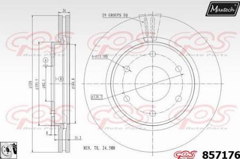 Maxtech 857176.0080 - Kočioni disk www.molydon.hr