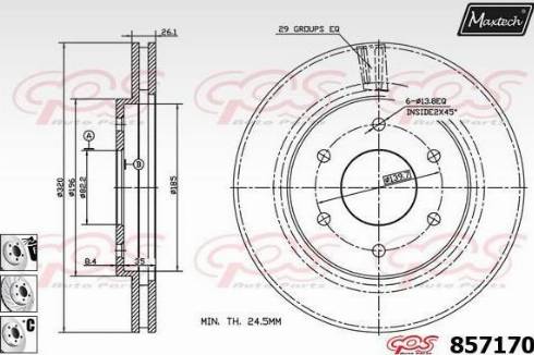 Maxtech 857170.6880 - Kočioni disk www.molydon.hr