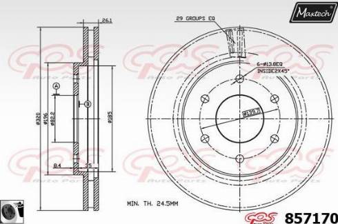 Maxtech 857170.0060 - Kočioni disk www.molydon.hr