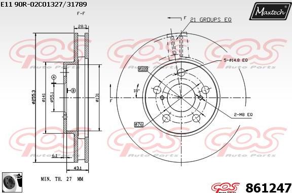 Maxtech 857170 - Kočioni disk www.molydon.hr