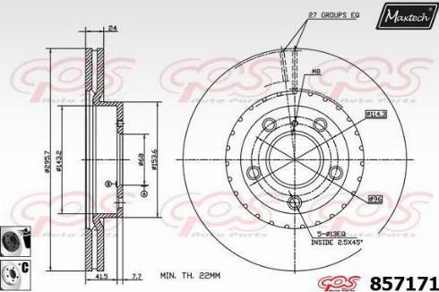 Maxtech 857171.6060 - Kočioni disk www.molydon.hr