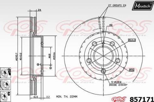 Maxtech 857171.6880 - Kočioni disk www.molydon.hr