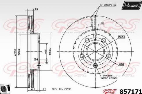 Maxtech 857171.0060 - Kočioni disk www.molydon.hr