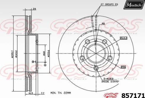 Maxtech 857171.0000 - Kočioni disk www.molydon.hr