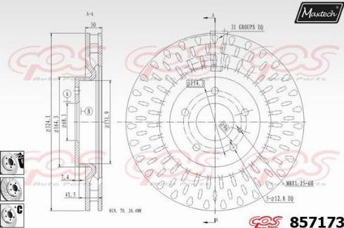 Maxtech 857173.6880 - Kočioni disk www.molydon.hr