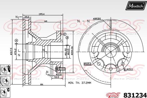 Maxtech 857173 - Kočioni disk www.molydon.hr