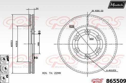 Japanparts JDI305 - Kočioni disk www.molydon.hr