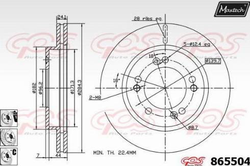 Maxtech 865504.6980 - Kočioni disk www.molydon.hr