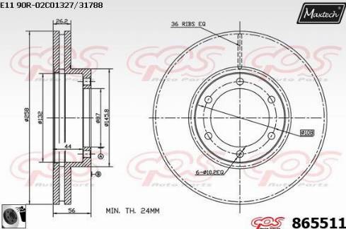 Mapco 15281 - Kočioni disk www.molydon.hr