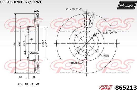 Maxtech 865016 - Kočioni disk www.molydon.hr