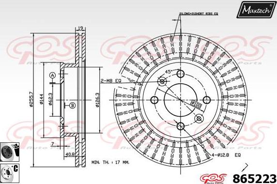 Maxtech 865018 - Kočioni disk www.molydon.hr