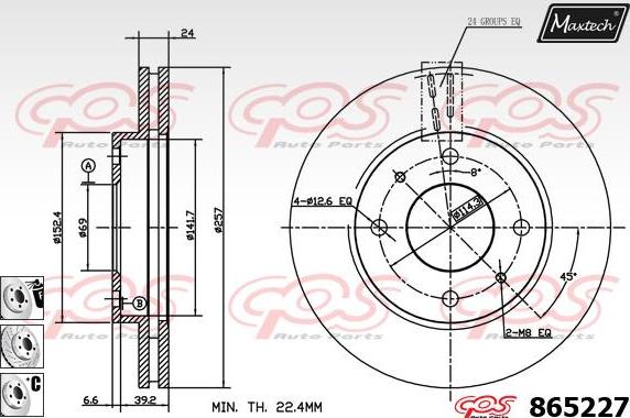 Maxtech 865249 - Kočioni disk www.molydon.hr