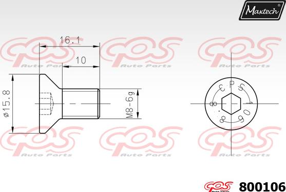 Maxtech 865254 - Kočioni disk www.molydon.hr