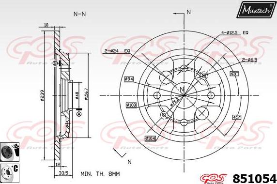 Maxtech 865257 - Kočioni disk www.molydon.hr