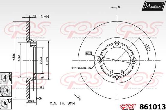 Maxtech 871053 - Kočioni disk www.molydon.hr