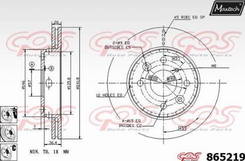 Maxtech 865219.6880 - Kočioni disk www.molydon.hr