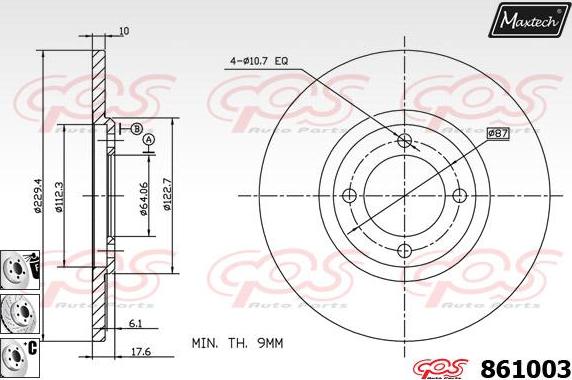 Maxtech 865216 - Kočioni disk www.molydon.hr