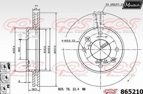 Maxtech 865210.6980 - Kočioni disk www.molydon.hr