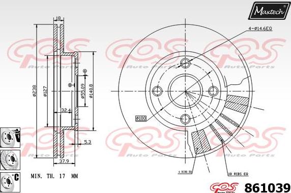 Maxtech 865211 - Kočioni disk www.molydon.hr