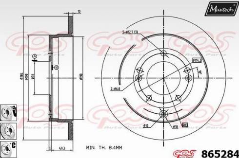 Maxtech 865284.6980 - Kočioni disk www.molydon.hr