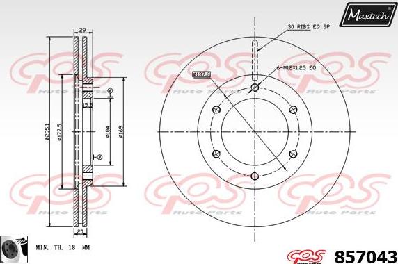 Maxtech 865280 - Kočioni disk www.molydon.hr