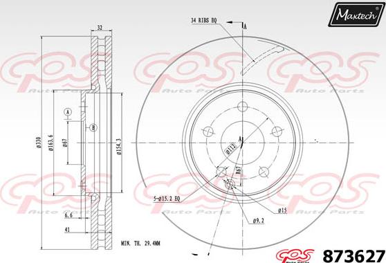 Maxtech 865281 - Kočioni disk www.molydon.hr