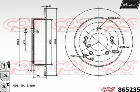 Maxtech 865235.6980 - Kočioni disk www.molydon.hr